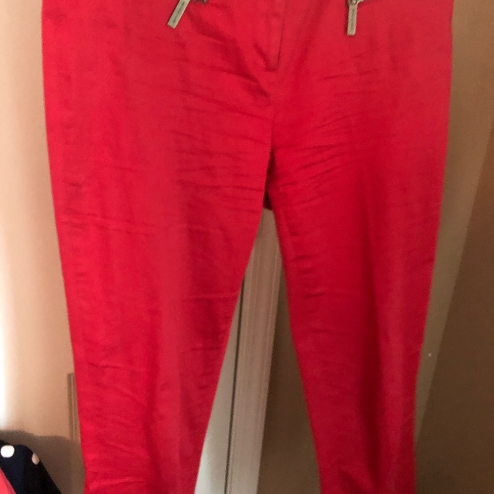 Michael Kors red Capri pants inseam 24”